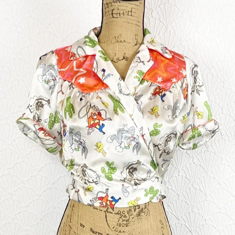 Looney Tunes Cropped Blouse